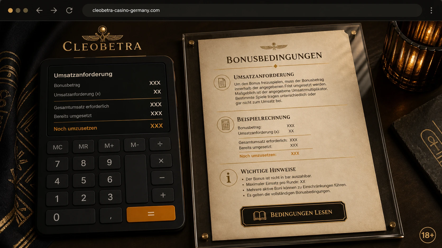 Cleobetra Bonusbedingungen verstehen